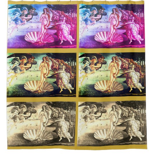 Die Geburt von Venus Duschvorhang (Vorderseite)