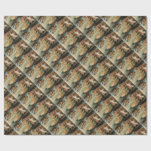 Die Geburt von Venus - Sandro Botticelli Geschenkpapier (Flach)