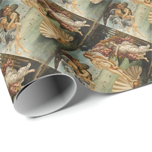 Die Geburt von Venus - Sandro Botticelli Geschenkpapier (Rolleneckpunkt)