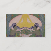 Die Geburt von Venus (Tinte und W/c auf Papier) Visitenkarte (Rückseite)