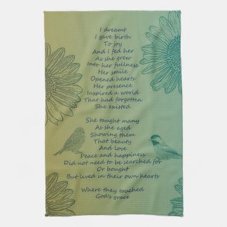 Die Geburts-Gedicht der Freude Handtuch