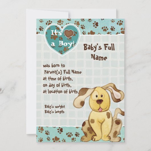 Die Geburtsankündigung eines jungen Fotos Einladung (Vorderseite)