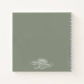 Die Geburtshaus-Blume im Juli schreibt an meinen D Notizblock (Rückseite)