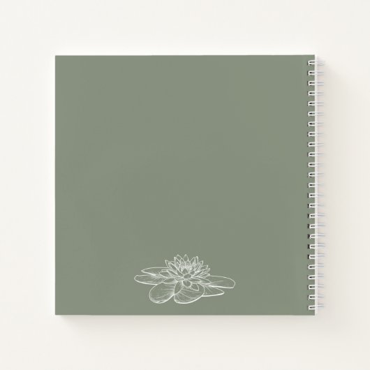 Die Geburtshaus-Blume im Juli schreibt an meinen D Notizblock (Rückseite)