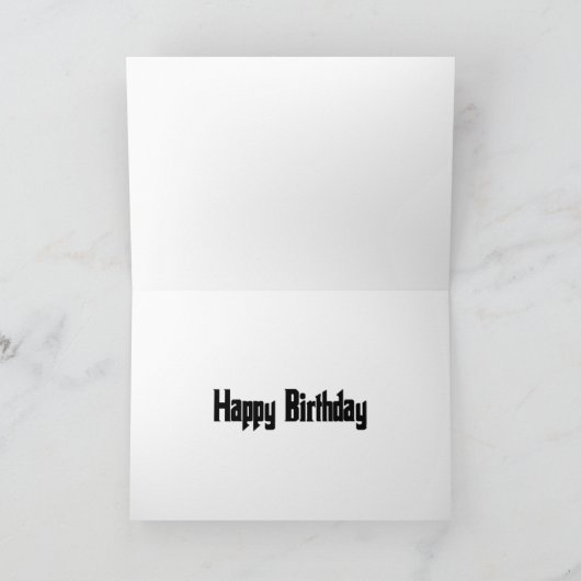 Die Geburtskarte des Dogvaters Mops Dankeskarte (Innenseite)