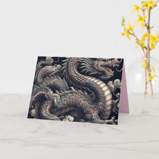 Die Geburtskarte des Drachen Karte (Gelbe Blume)