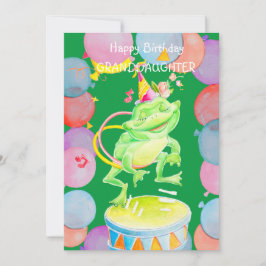 Die Geburtstagskarte der Enkelin. Dankeskarte