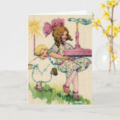 Die Geburtstagskarte des Kuchens Karte (Gelbe Blume)
