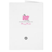 Die Geburtstagskarte "Don't Expect zu viel" (Hinten)