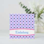 Die Geburtstagsnachladung Einladung (Stehend Vorderseite)