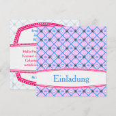 Die Geburtstagsnachladung Einladung (Vorne/Hinten)