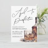 Die Geburtstagsparty der Männer vollendet Einladung (Stehend Vorderseite)