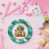 Die Geburtstagsparty des personalisierten Aquamari Pappteller (Party)