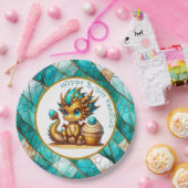 Die Geburtstagsparty des personalisierten Aquamari Pappteller (Party)