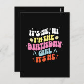 Die Geburtstagsparty Girls von mir Postkarte (Vorne/Hinten)