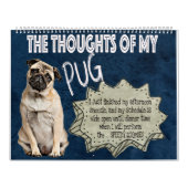 Die Gedanken meines Mops-Kalenders Kalender (Titelbild)