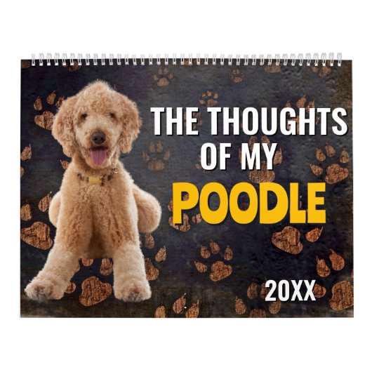 Die Gedanken meines Poodle-Kalenders Kalender (Titelbild)