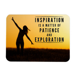 Die Geduld an der Inspiration - Motivierend Magnet