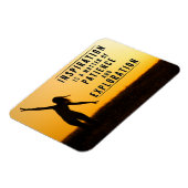 Die Geduld an der Inspiration - Motivierend Magnet (Linke Seite)