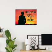 Die Geduld der Innovation - Inspiration Poster (Heimbüro)