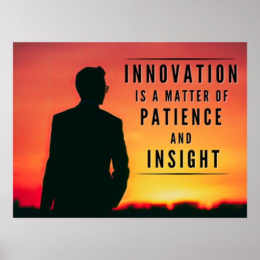 Die Geduld der Innovation - Inspiration Poster (Vorne)