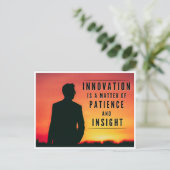 Die Geduld der Innovation - Inspiration Postkarte (Stehend Vorderseite)
