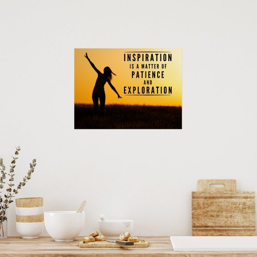 Die Geduld der Inspiration Poster (Küche)