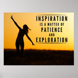 Die Geduld der Inspiration Poster