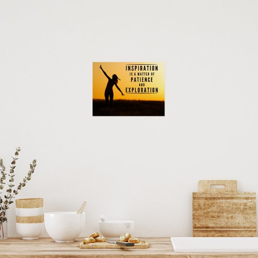 Die Geduld der Inspiration Poster (Küche)