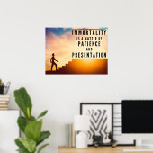 Die Geduld der Unsterblichkeit - Inspiration Poster (Heimbüro)