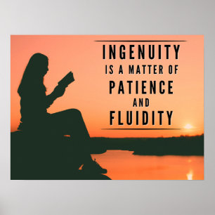 Die Geduld des Einfallsreichtums - Inspiration Poster