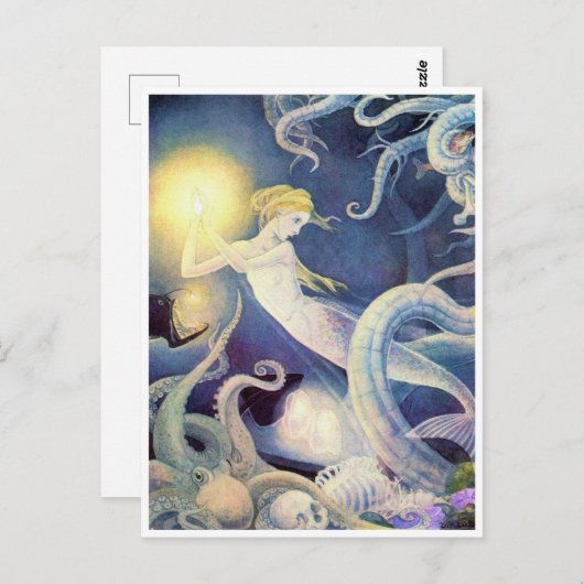 Die Gefahr der kleinen Meerjungfrau durch Dorothy Postkarte (Vorne/Hinten)