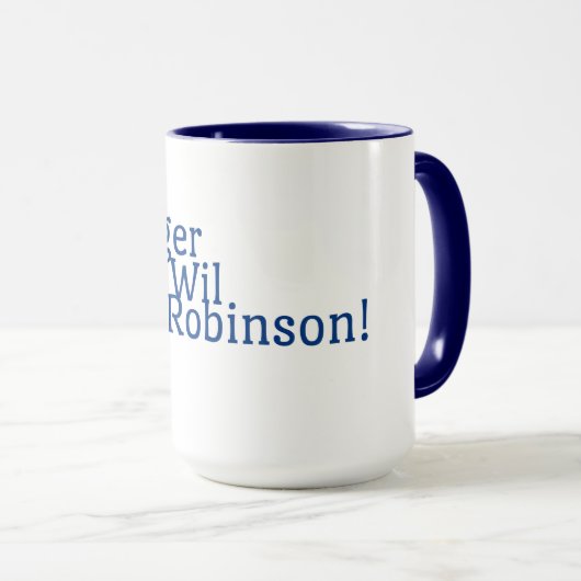 Die Gefahr der Robinson-Tasse Tasse (VorderseiteRechts)