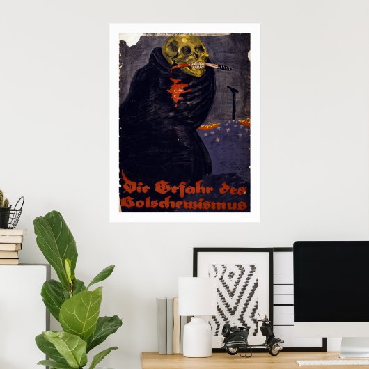 Die Gefahr des Bolschewismus (Leinwand) Poster (Heimbüro)
