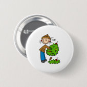 Die gefallenen Blätter des Herbstbeutels Button (Vorne & Hinten)