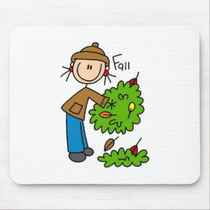 Die gefallenen Blätter des Herbstbeutels Mousepad