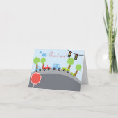 Die gefalteten Summen-Summen-Autos danken Ihnen Dankeskarte (Vorderseite)