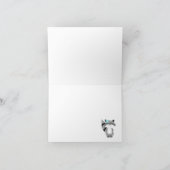 Die gefalteten Waldwaldfreunde danken Ihnen zu Dankeskarte (Innenseite)