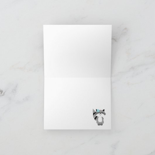 Die gefalteten Waldwaldfreunde danken Ihnen zu Dankeskarte (Innenseite)