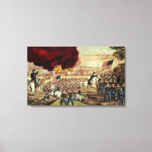 Die Gefangennahme von Atlanta durch die Leinwanddruck