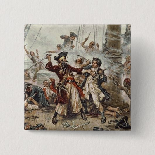 Die Gefangennahme von Blackbeard Button (Vorderseite)