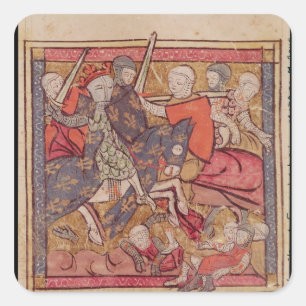 Die Gefangennahme von Ferdinand von Quadratischer Aufkleber