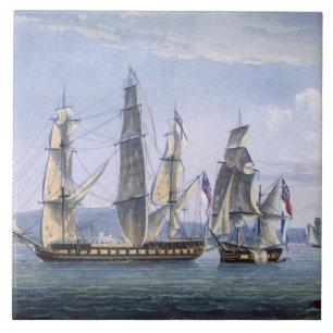 Die Gefangennahme von Le Sparviere am 3. Mai 1810, Fliese