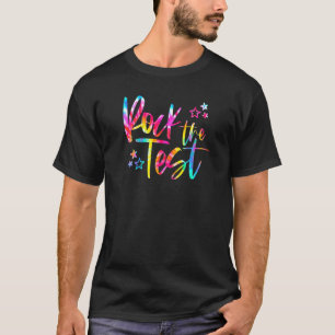 Die gefärbte Krawatte blockiert den Testtag-Lehrer T-Shirt
