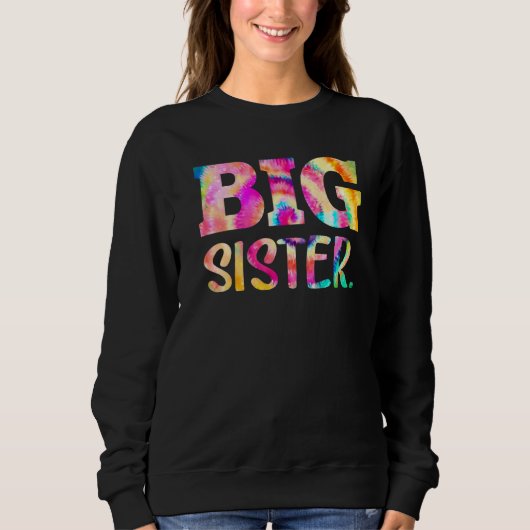 Die Gefärbte Krawatte der Schwangerschaft hat groß Sweatshirt (Vorderseite)