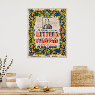 Die gefeierten oxygenierten Bitters Poster