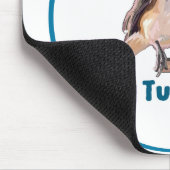 Die gefiederte Titmouse Mousepad (Ecke)