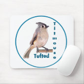 Die gefiederte Titmouse Mousepad (Mit Mouse)