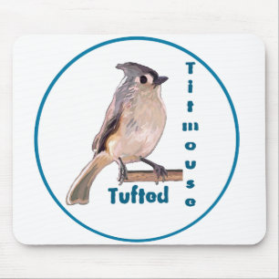 Die gefiederte Titmouse Mousepad