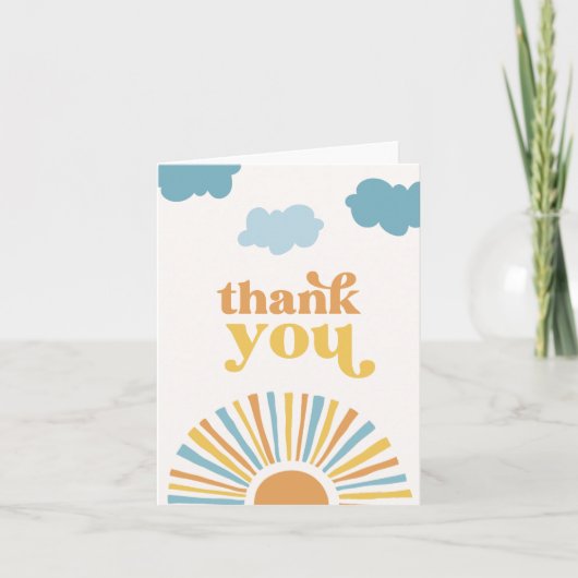 Die geflochtene Sonne danke Ihnen Karten (Vorderseite)